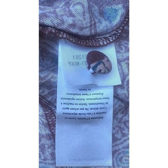 Faherty Toluca Tiered Long Sleeve Dress in Merlot Bordeaux Floral NWOT Size Medi - Picture 7 of 8